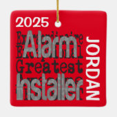 Alarm Installer Extraordinaire CUSTOM Keramikornament (Rückseite)