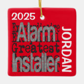 Alarm Installer Extraordinaire CUSTOM Keramikornament (Vorderseite)