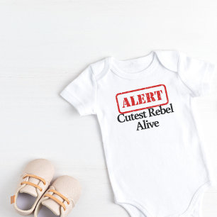 Alarm Niedliche Rebellenzeit Baby Strampler