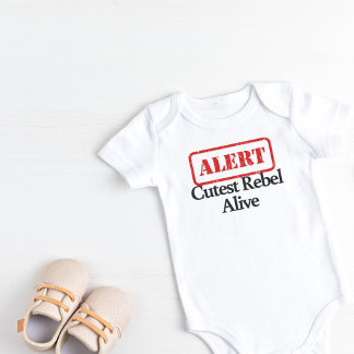 Alarm Niedliche Rebellenzeit Baby Strampler