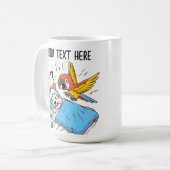 ALARM PARROT GEWECKT KAFFEETASSE (Vorderseite Links)