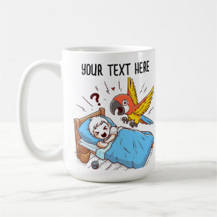 ALARM PARROT GEWECKT KAFFEETASSE