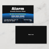 Alarm Security Tech Business Card Visitenkarte (Vorne/Hinten)