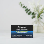 Alarm Security Tech Business Card Visitenkarte (Stehend Vorderseite)