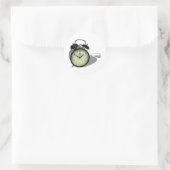 AlarmClock041109shadows Runder Aufkleber (Tasche)