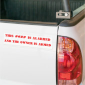 ALARMED UND ARMED AUTOAUFKLEBER (Auf Lkw)