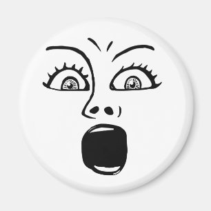 ALARMED! -Weiß Magnet