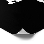 Alarmierte Uhr Funny Alarm Uhr Puppe dunkle BG Poster (Ecke)