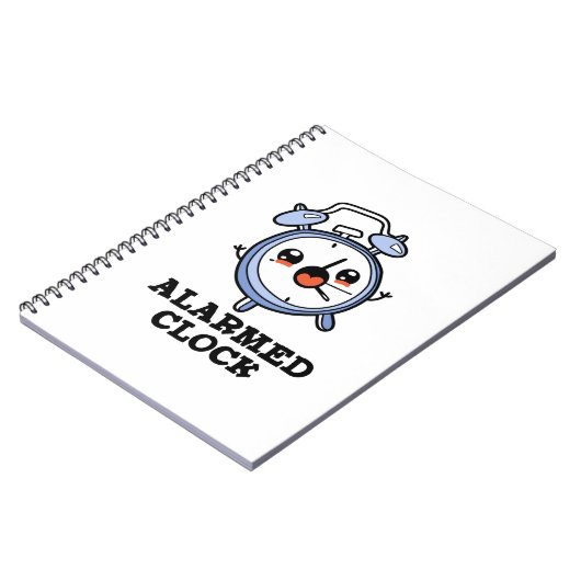 Alarmierter Uhrzeigerpuffer Notizblock (Linke Seite)