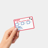 Alarmierungskarte für Haustiere  Ausweis (Handheld)