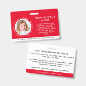 Alarmmeldung für die Kinderidentifizierung - Notfa Ausweis (Vorder- & Rückseite)