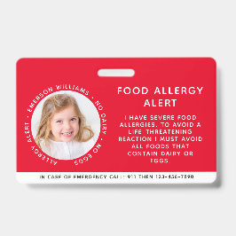 Alarmmeldung für die Kinderidentifizierung - Notfa Ausweis