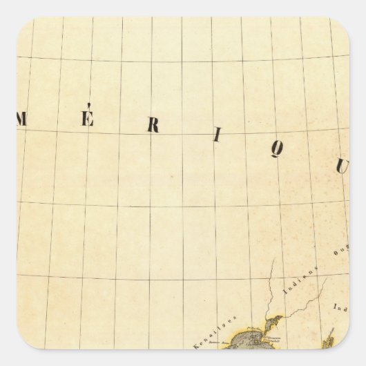 Alaska 13 quadratischer aufkleber (Vorderseite)