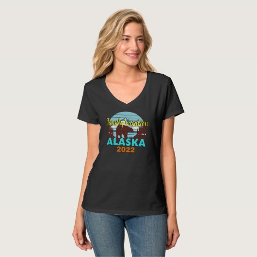 Alaska 2022 Vacation Cruise Group Matching T-Shirt (Vorderseite Vollansicht)