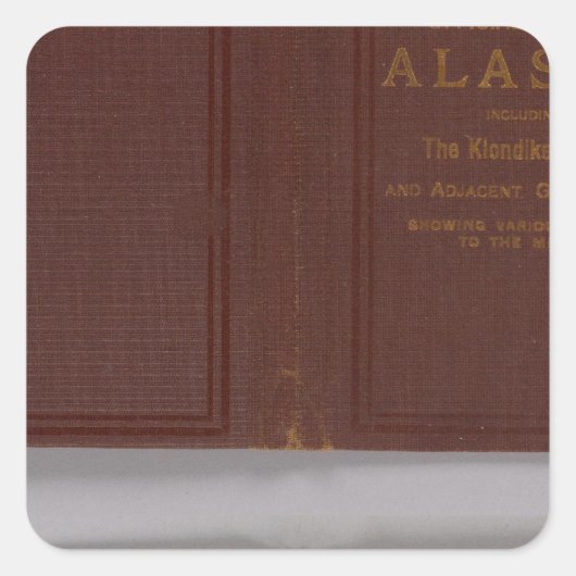 Alaska 4 quadratischer aufkleber (Vorderseite)