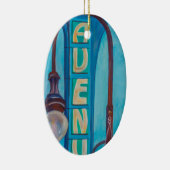 Alaska 4th Ave. Marquee-Keramik Keramik Ornament (Rechts)