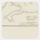 Alaska 8 quadratischer aufkleber (Vorderseite)