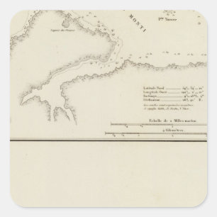 Alaska 8 quadratischer aufkleber