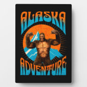 Alaska-Abenteuer Lustiger Sasquatch Fotoplatte (Vorderseite)
