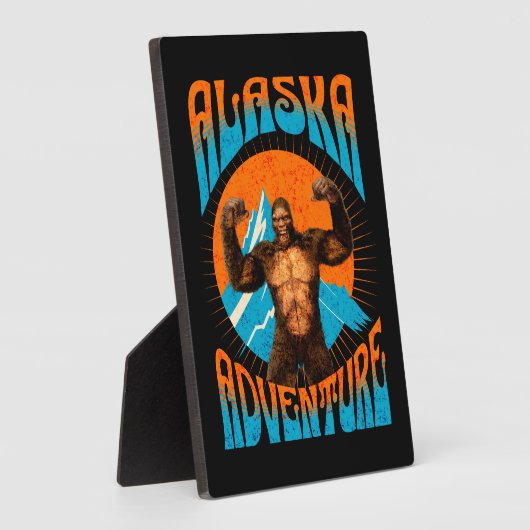 Alaska-Abenteuer Lustiger Sasquatch Fotoplatte (Seite)