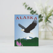 Alaska-Adler Postkarte (Stehend Vorderseite)