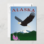 Alaska-Adler Postkarte (Vorne/Hinten)