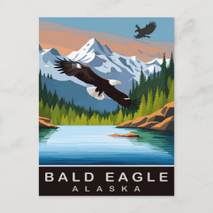Alaska, Adler, Reisen Postkarte
