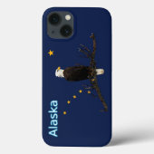 Alaska Adler und Fahne Case-Mate iPhone Hülle (Rückseite)