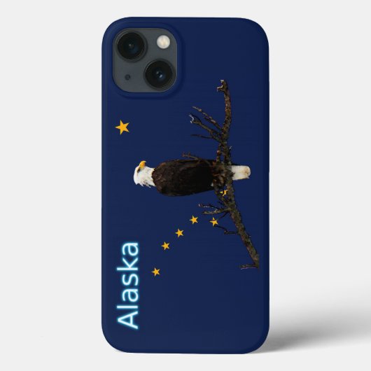 Alaska Adler und Fahne Case-Mate iPhone Hülle (Rückseite)