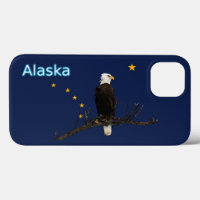 Alaska Adler und Fahne