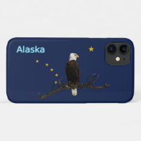 Alaska Adler und Fahne