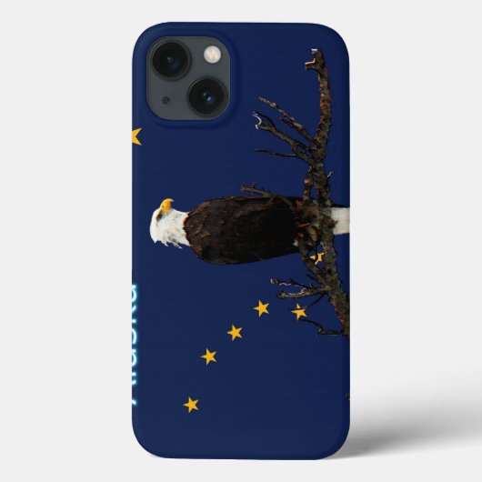 Alaska Adler und Fahne Case-Mate iPhone Hülle (Rückseite)