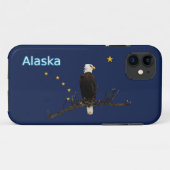 Alaska Adler und Fahne Case-Mate iPhone Hülle (Rückseite (Horizontal))