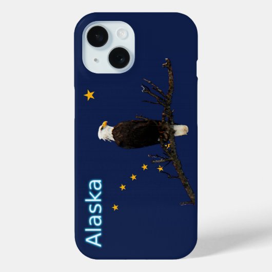 Alaska Adler und Fahne Case-Mate iPhone Hülle (Rückseite)