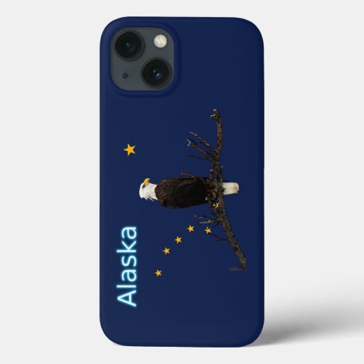 Alaska Adler und Fahne Case-Mate iPhone Hülle (Rückseite)
