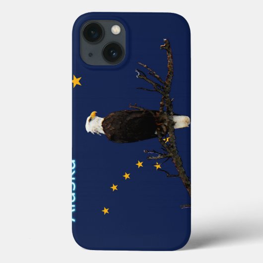 Alaska Adler und Fahne Case-Mate iPhone Hülle (Rückseite)