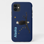 Alaska Adler und Fahne Case-Mate iPhone Hülle (Rückseite)