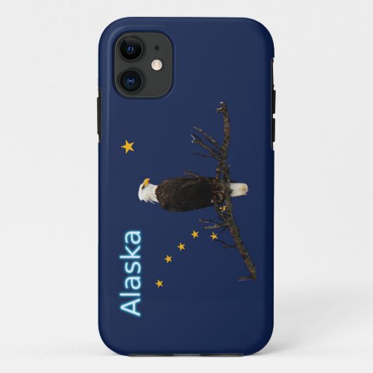 Alaska Adler und Fahne Case-Mate iPhone Hülle (Rückseite)