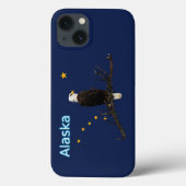 Alaska Adler und Fahne Case-Mate iPhone Hülle (Rückseite)