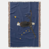 Alaska Adler und Fahne Decke (Vorderseite Vertikal)