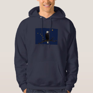 Alaska Adler und Fahne Hoodie