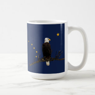 Alaska Adler und Fahne Kaffeetasse