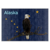Alaska Adler und Fahne Schneidebrett (Vorderseite)