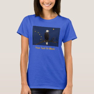 Alaska Adler und Fahne T-Shirt