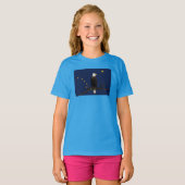 Alaska Adler und Fahne T-Shirt (Vorne ganz)