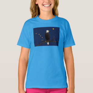 Alaska Adler und Fahne T-Shirt