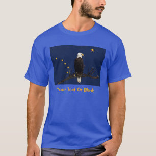 Alaska Adler und Fahne T-Shirt
