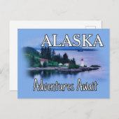 Alaska Adventure Awaits Postkarte (Vorne/Hinten)