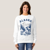 Alaska Adventure Landscape with Moose Sweatshirt (Vorne ganz)