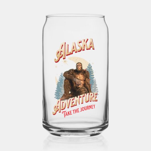 Alaska Adventure. Nehmen Sie den Journey Bigfoot Dosenglas (Vorderseite)